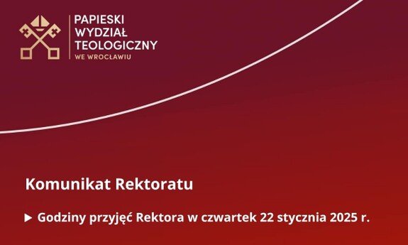 Godziny przyjęć Rektora w dniu 22 stycznia 2025 r.