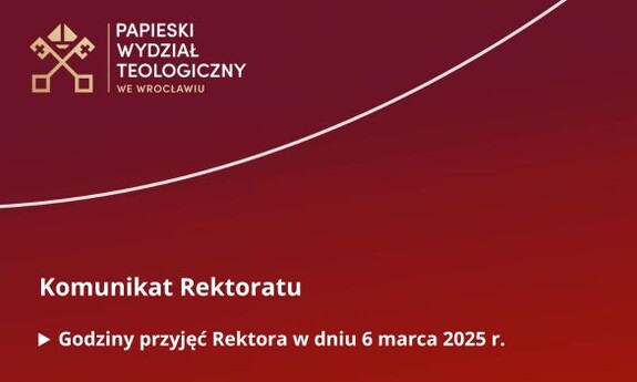 Godziny przyjęć Rektora w czwartek 6 marca 2025 r.