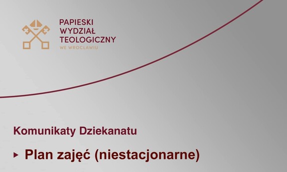 Studia niestacjonarne - plan zajęć sem. 2