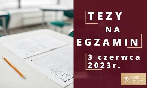 Traktat o Eucharystii - tezy na egzamin UTW