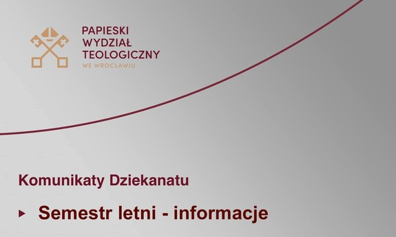 Semestr letni - informacje